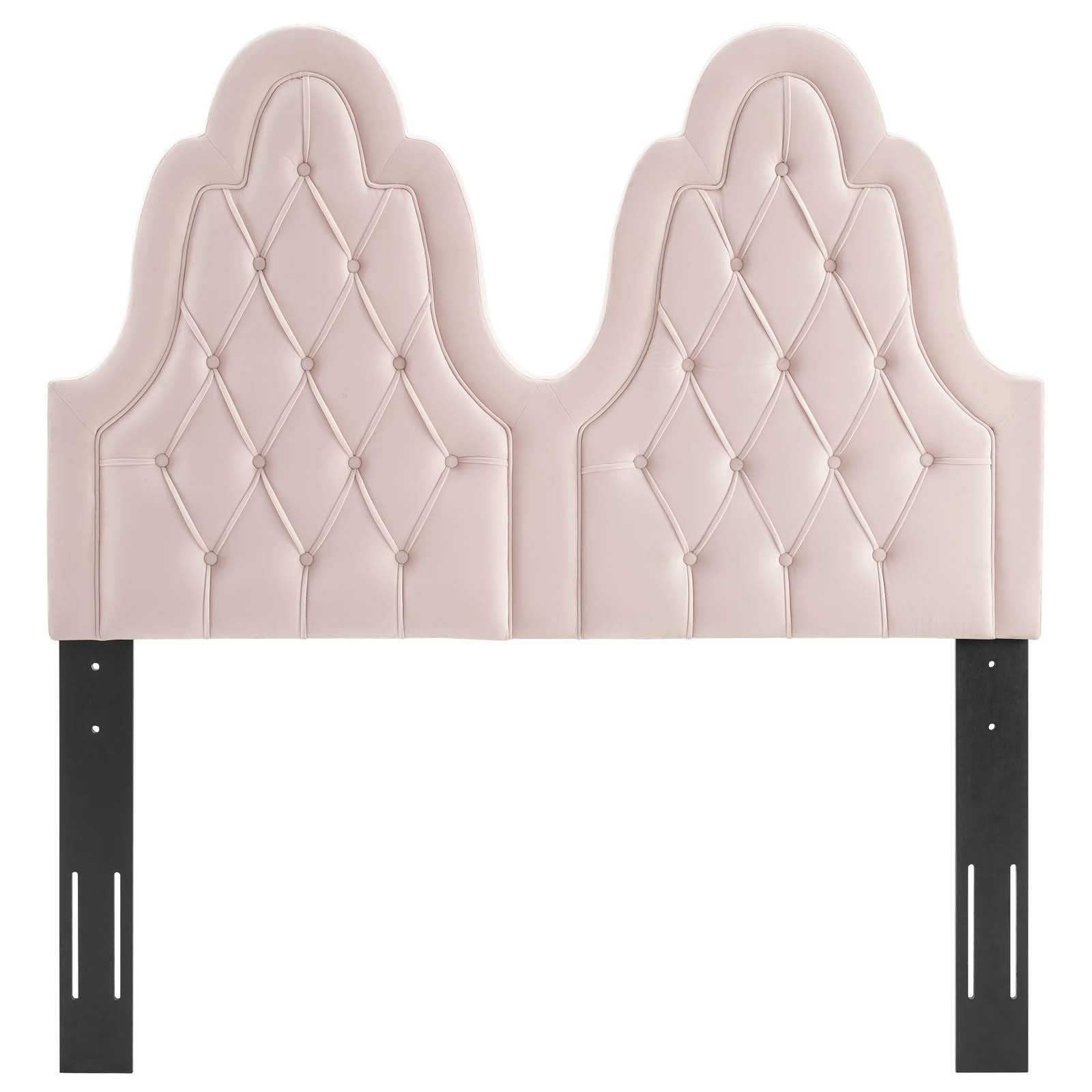 Modway Headboards - Augustine Tufted Performance Velvet Twin Headboard Pink