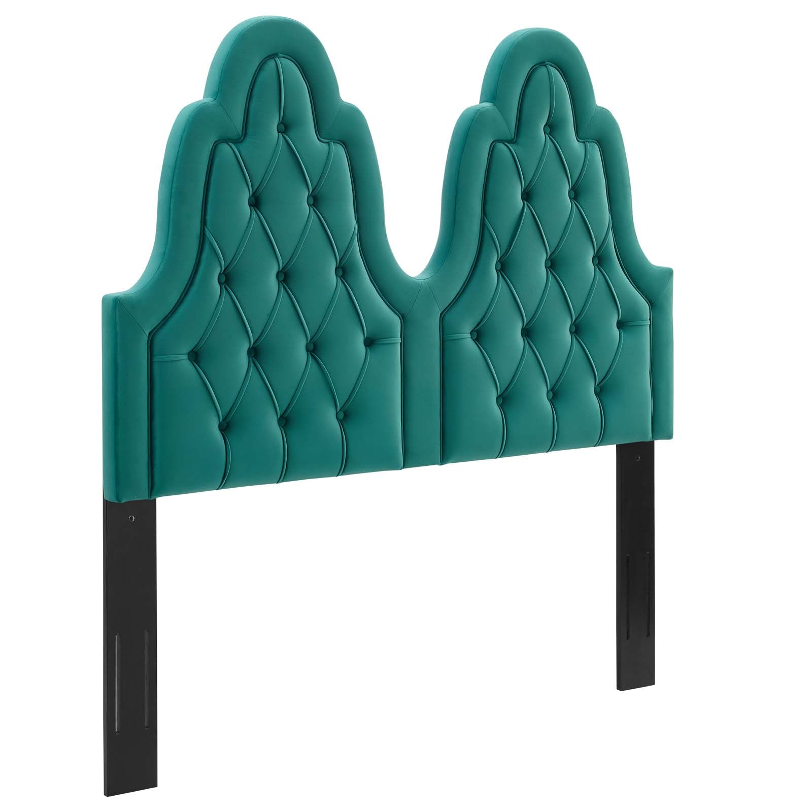 Modway Headboards - Augustine Tufted Performance Velvet Twin Headboard Teal