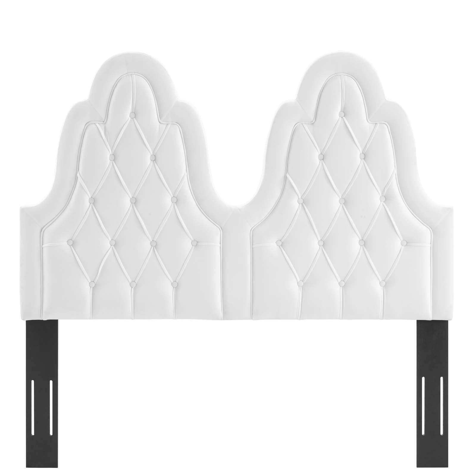 Modway Headboards - Augustine Tufted Performance Velvet Twin Headboard White