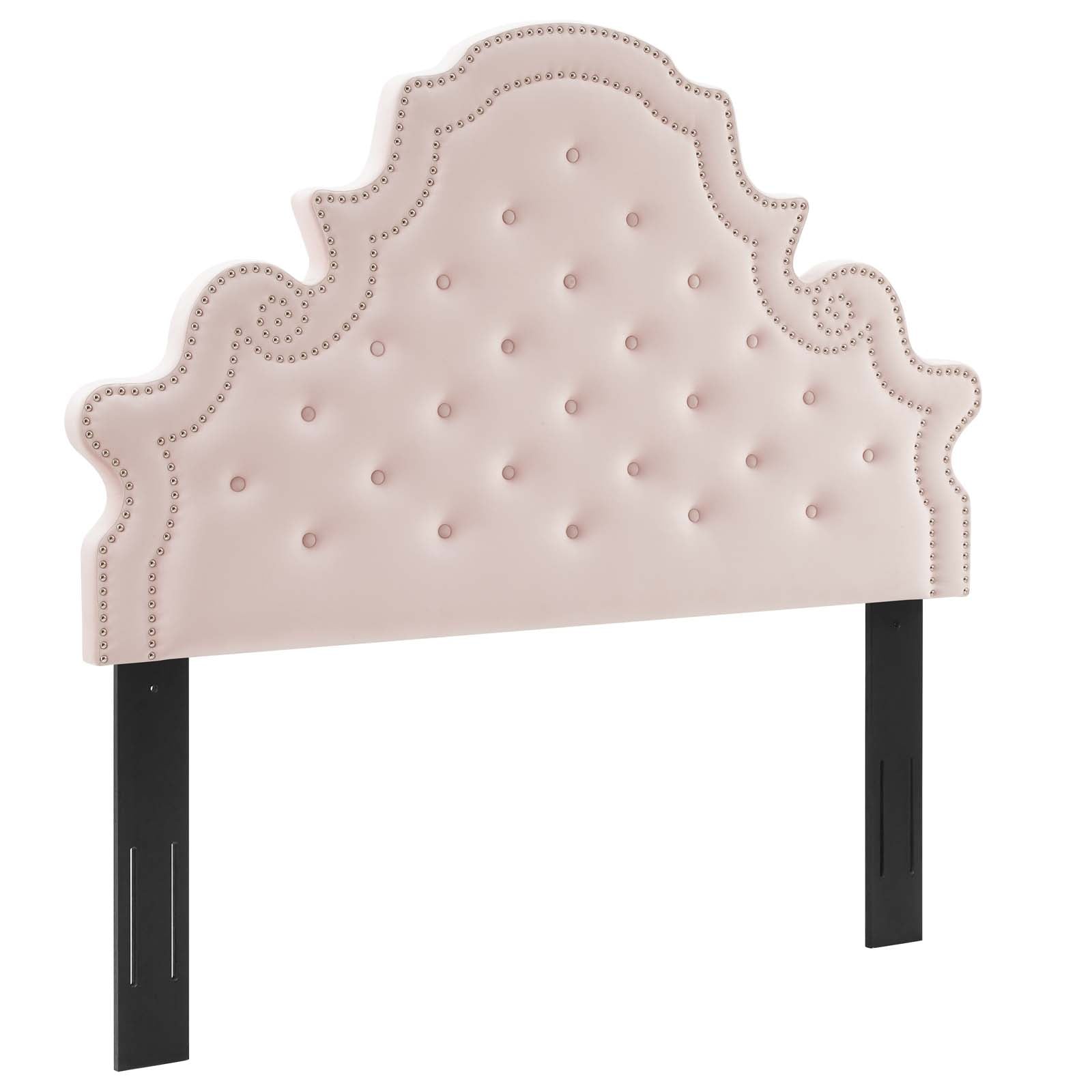 Modway Headboards - Diana Tufted Performance Velvet Twin Headboard Pink