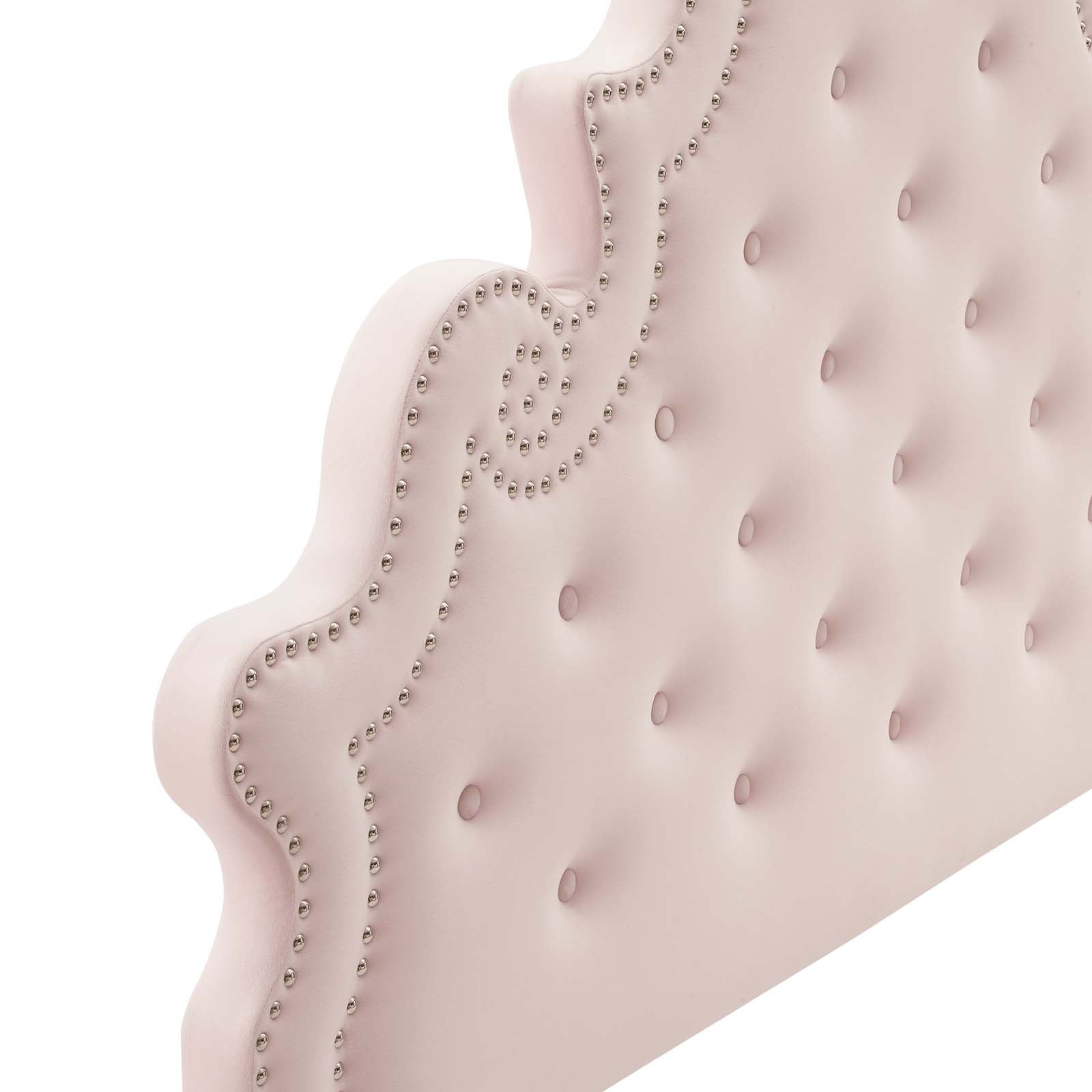 Modway Headboards - Diana Tufted Performance Velvet Twin Headboard Pink