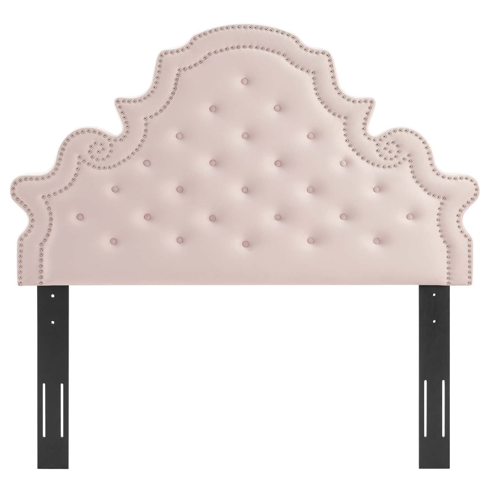 Modway Headboards - Diana Tufted Performance Velvet Twin Headboard Pink