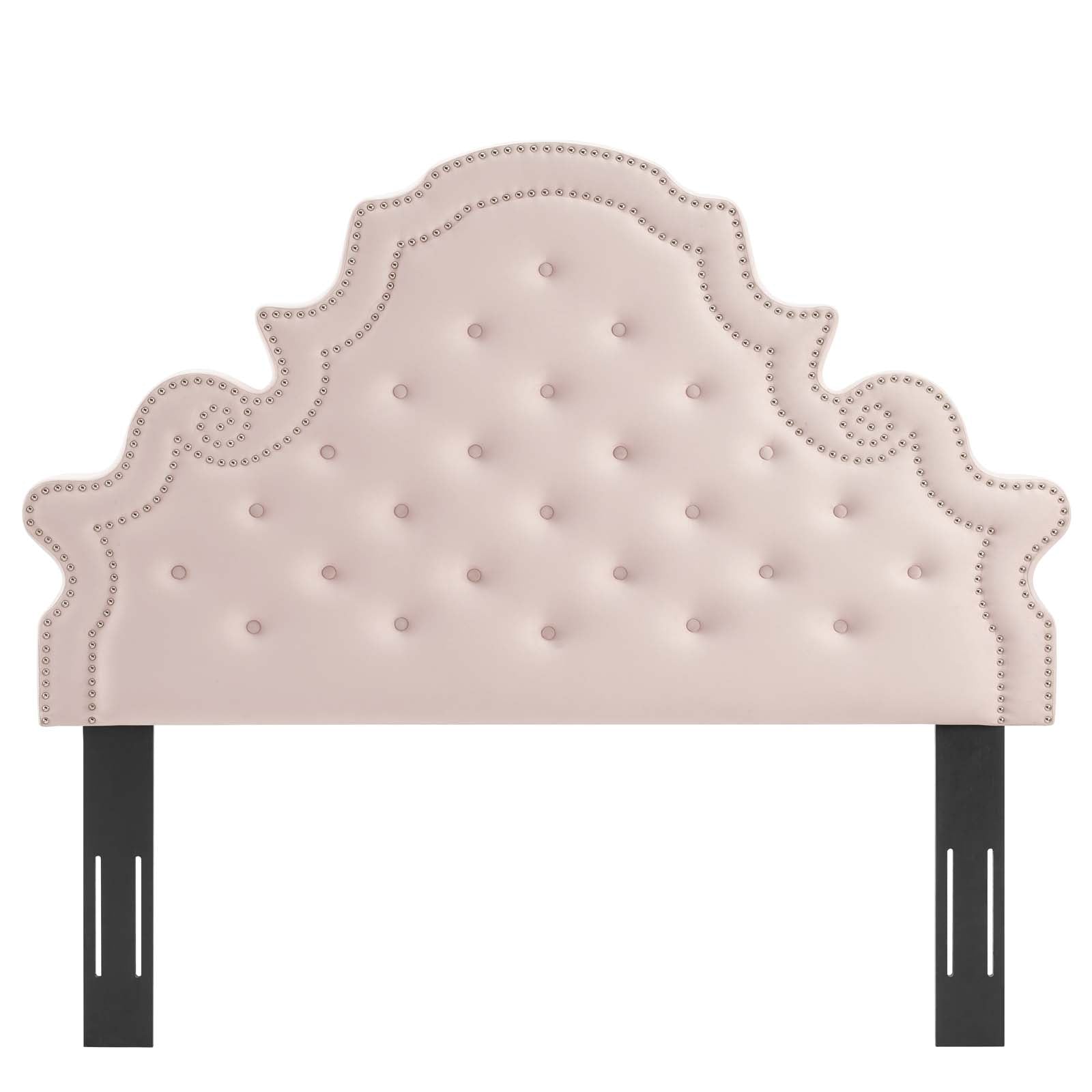 Modway Headboards - Diana Tufted Performance Velvet Twin Headboard Pink