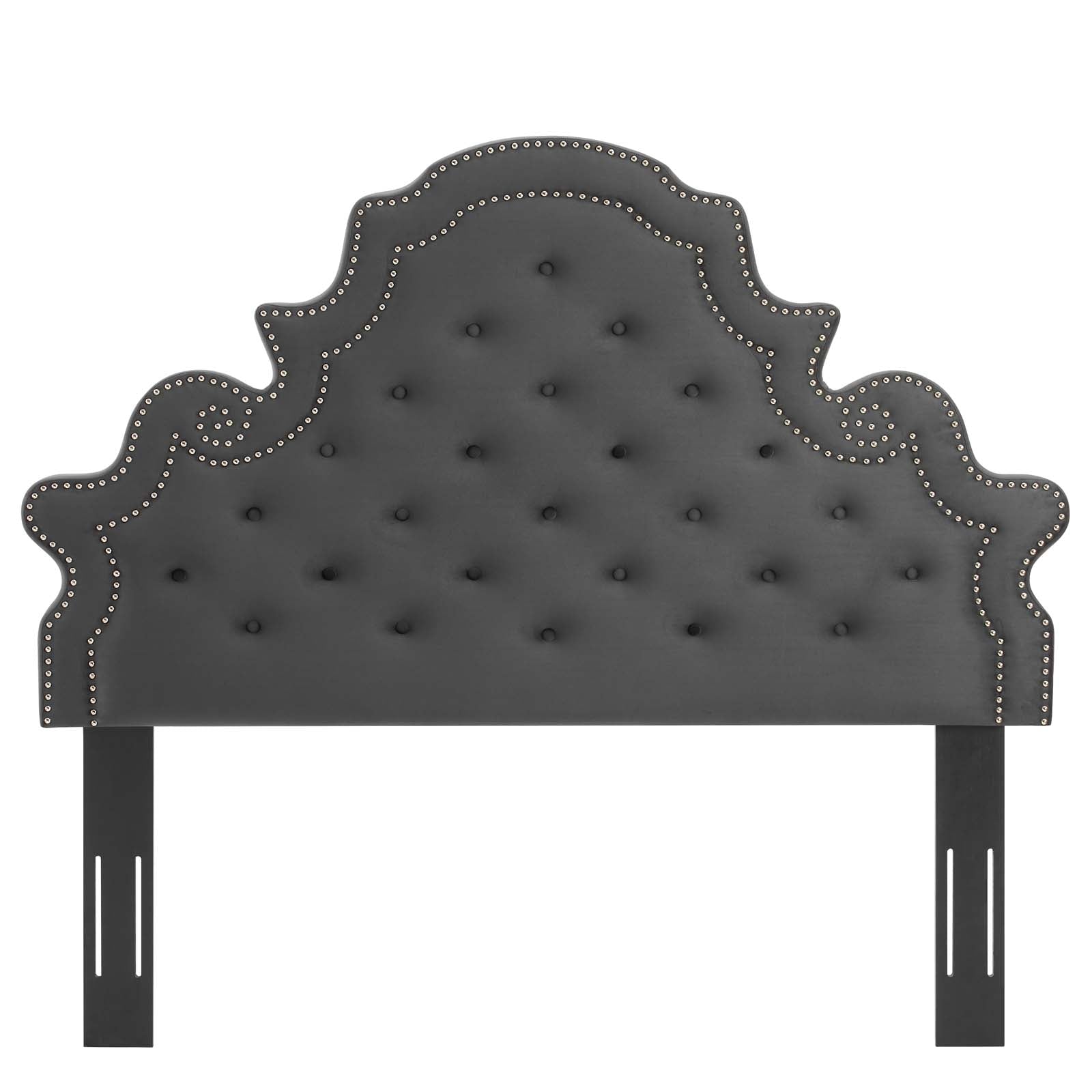 Modway Headboards - Diana Tufted Performance Velvet Full/Queen Headboard Charcoal