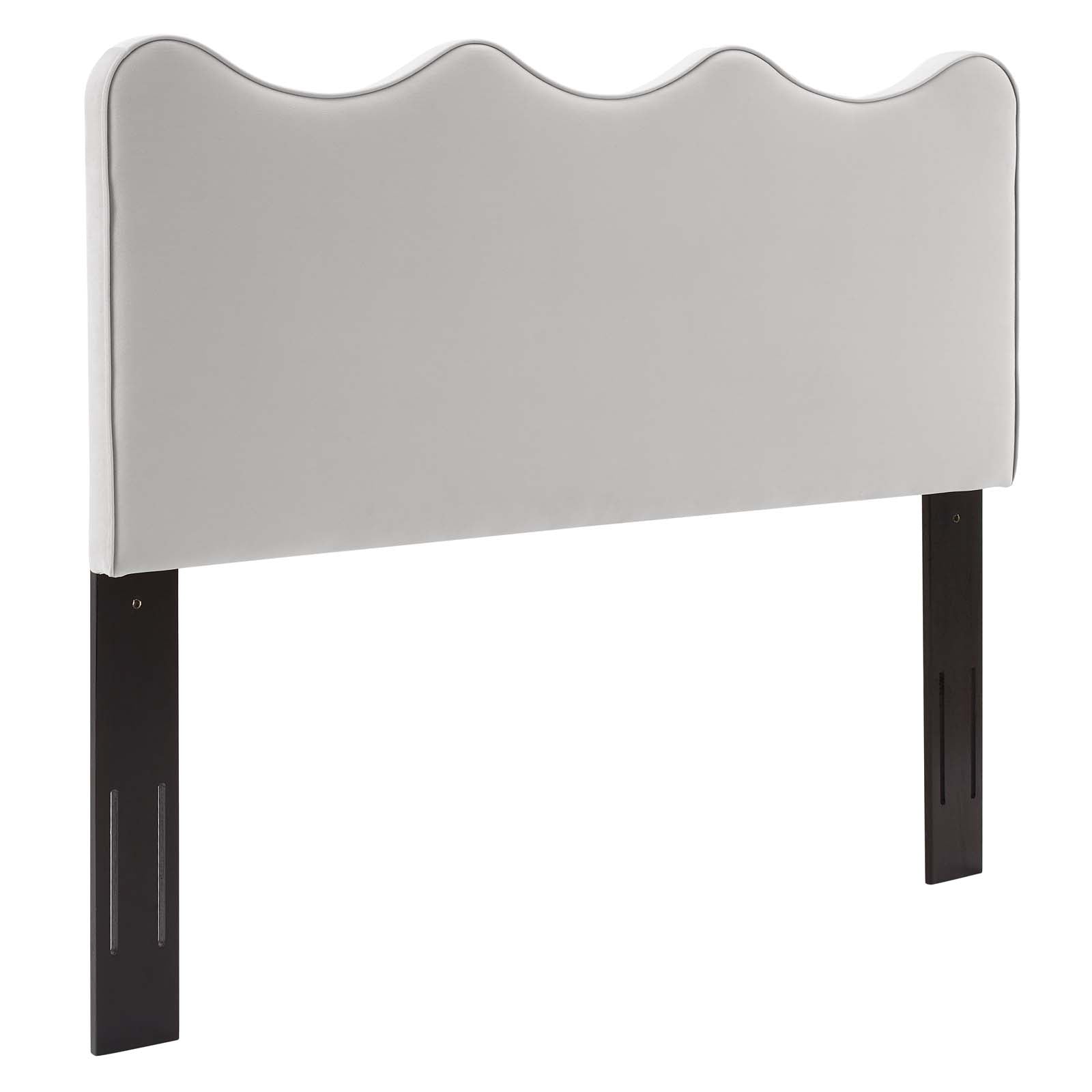 Modway Headboards - Athena Performance Velvet King/California King Headboard Light Gray