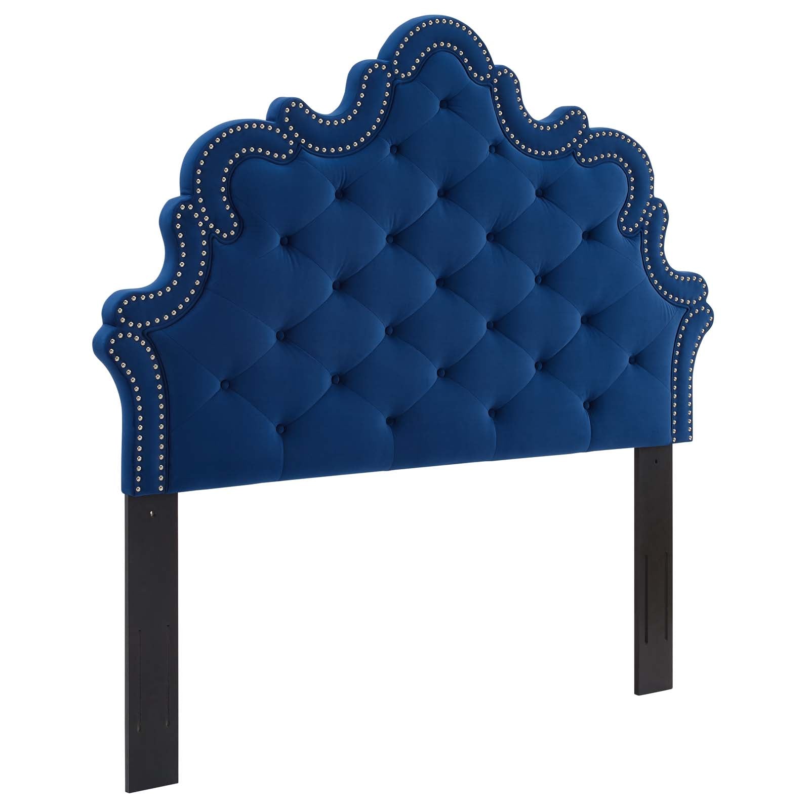 Modway Headboards - Arabella Button-Tufted Performance Velvet Twin Headboard Navy