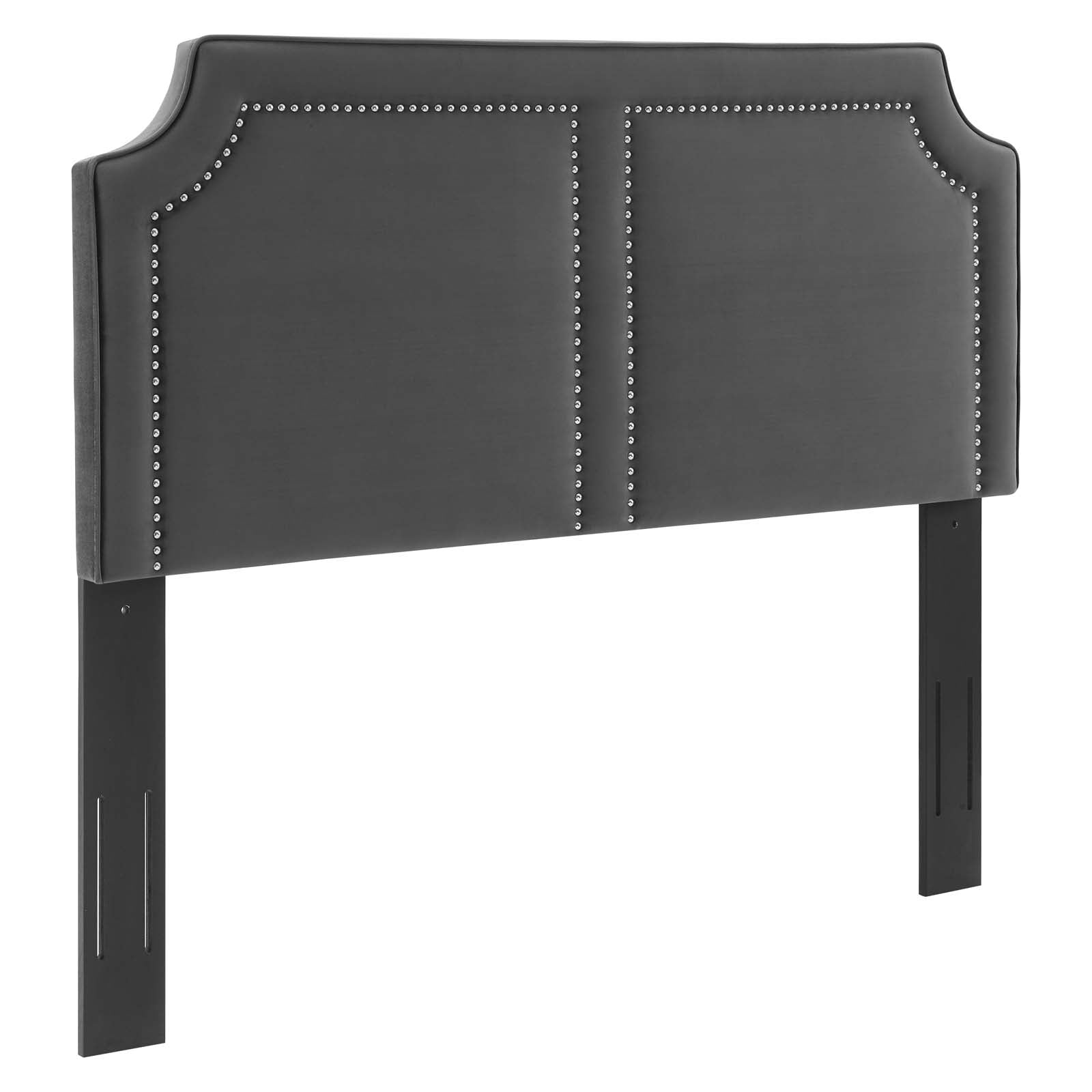 Modway Headboards - Cynthia Performance Velvet Twin Headboard Charcoal