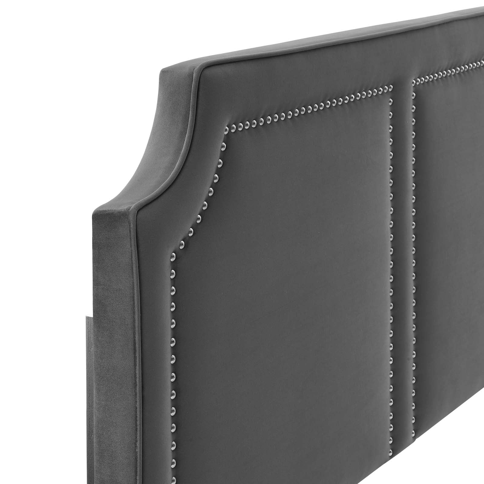 Modway Headboards - Cynthia Performance Velvet Twin Headboard Charcoal