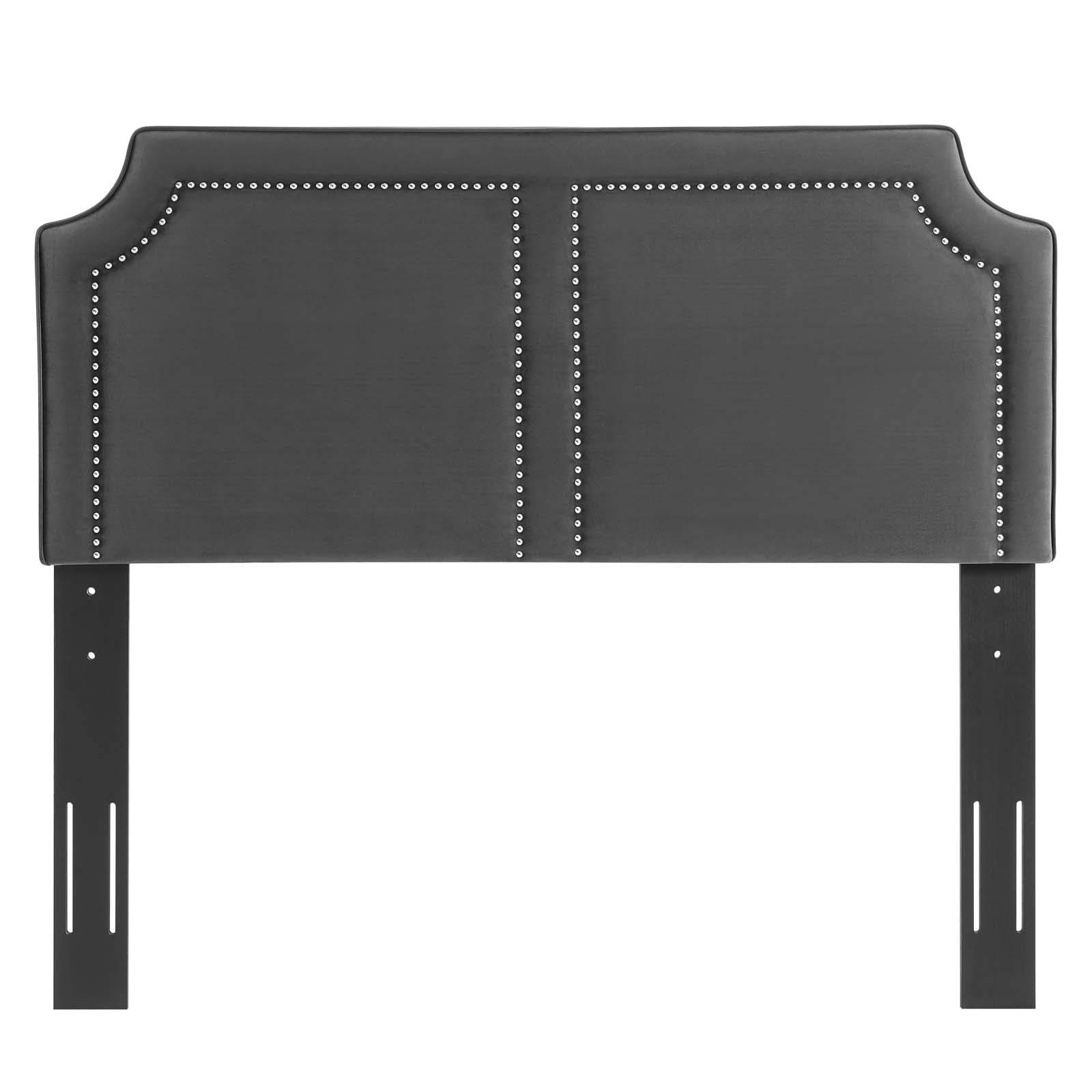 Modway Headboards - Cynthia Performance Velvet Twin Headboard Charcoal