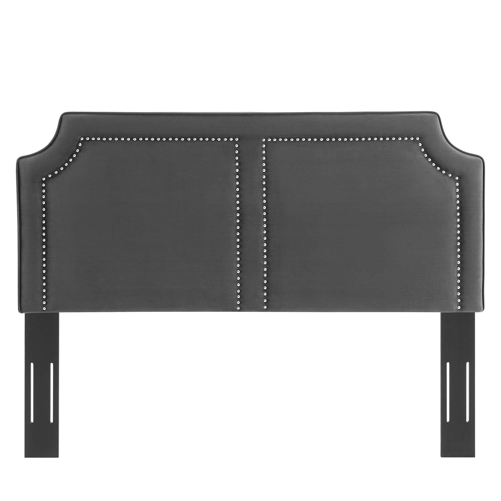 Modway Headboards - Cynthia Performance Velvet Twin Headboard Charcoal