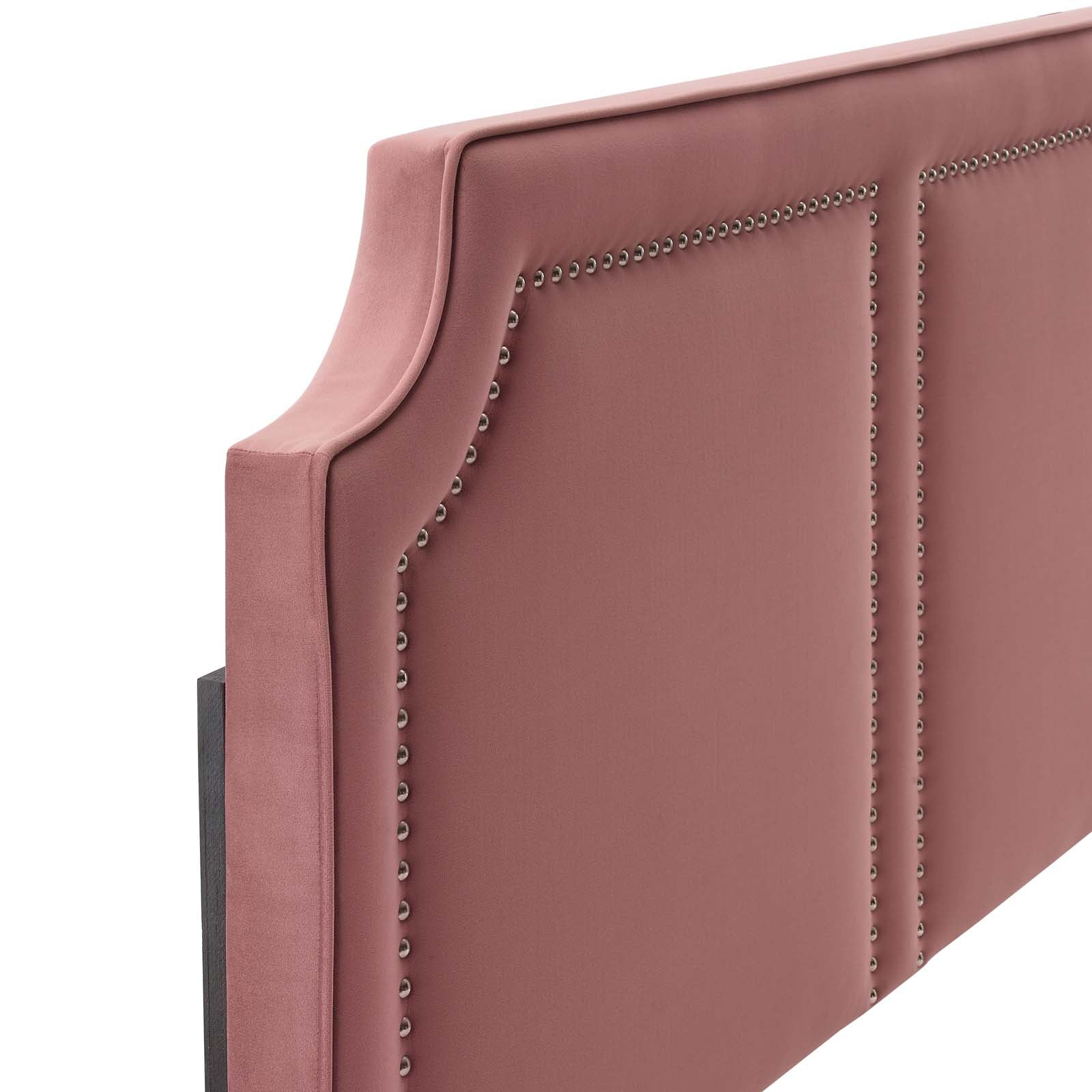 Modway Headboards - Cynthia Performance Velvet Twin Headboard Dusty Rose