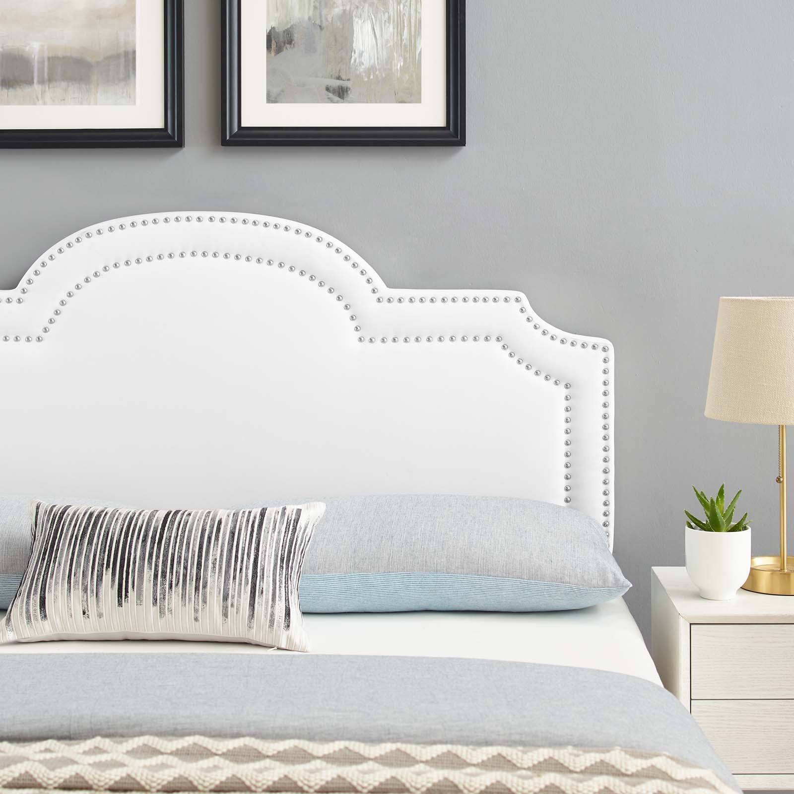 Modway Headboards - Belinda Performance Velvet Full/Queen Headboard White