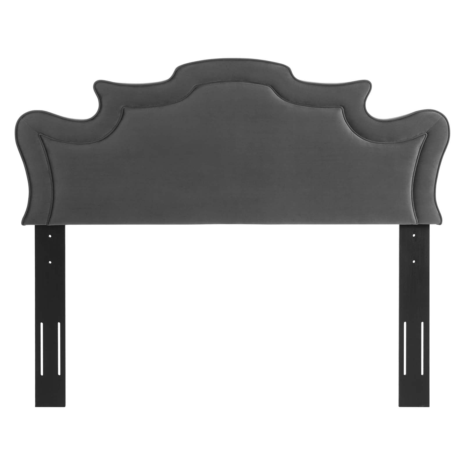 Modway Headboards - Evangeline Performance Velvet Twin Headboard Charcoal