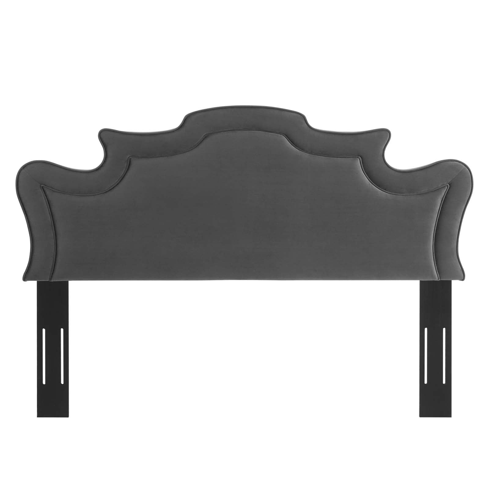 Modway Headboards - Evangeline Performance Velvet Twin Headboard Charcoal