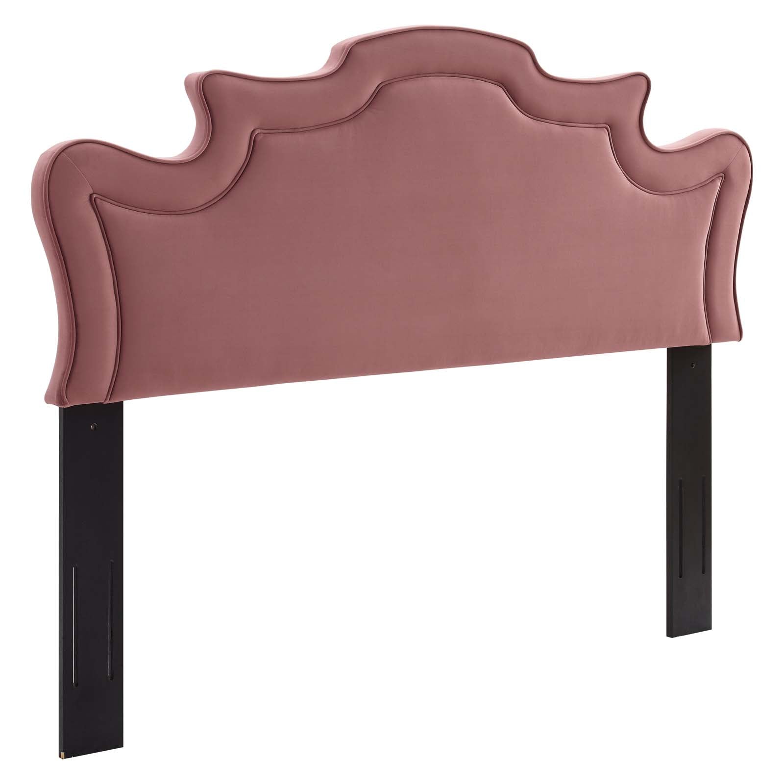 Modway Headboards - Evangeline Performance Velvet Twin Headboard Dusty Rose