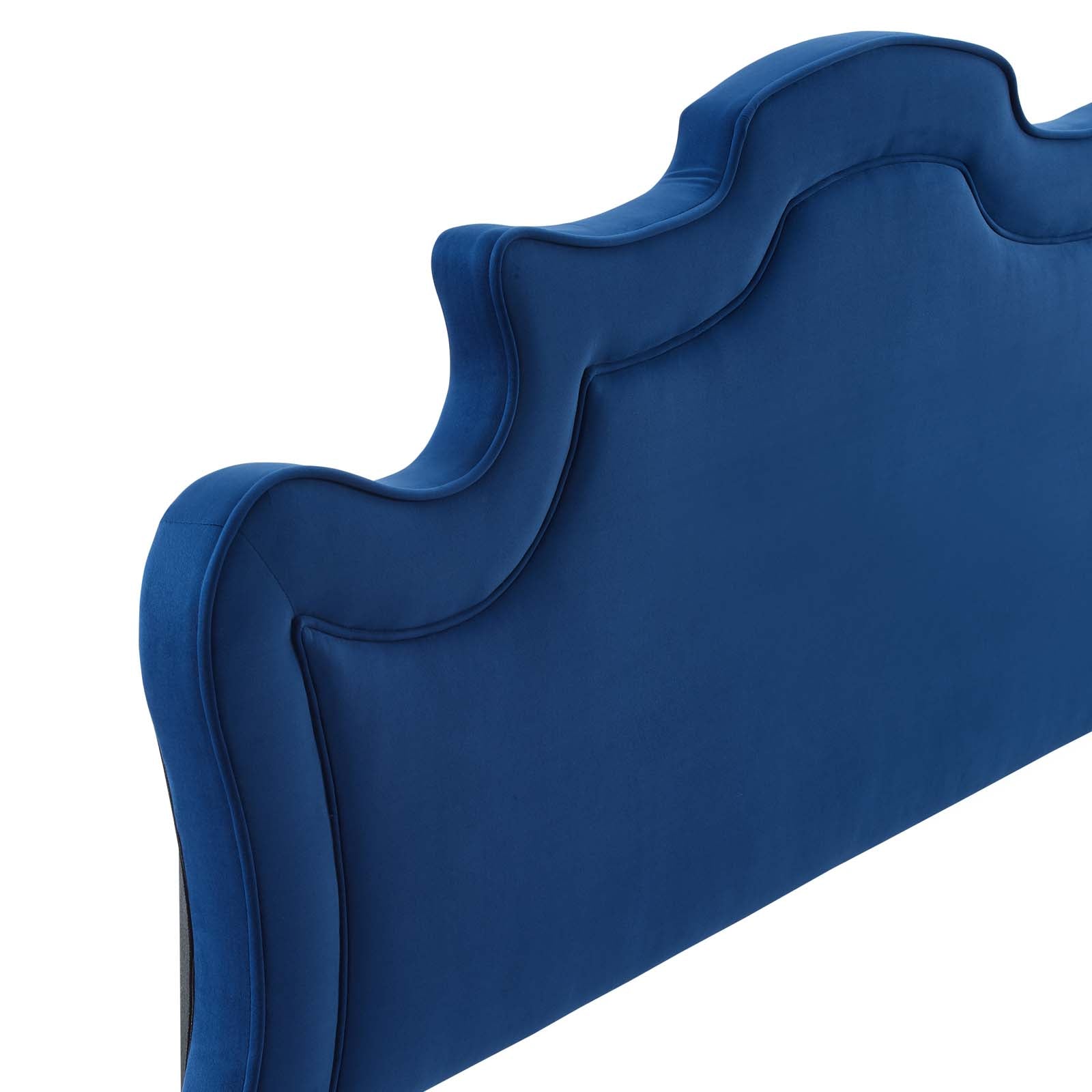 Modway Headboards - Evangeline Performance Velvet Twin Headboard Navy