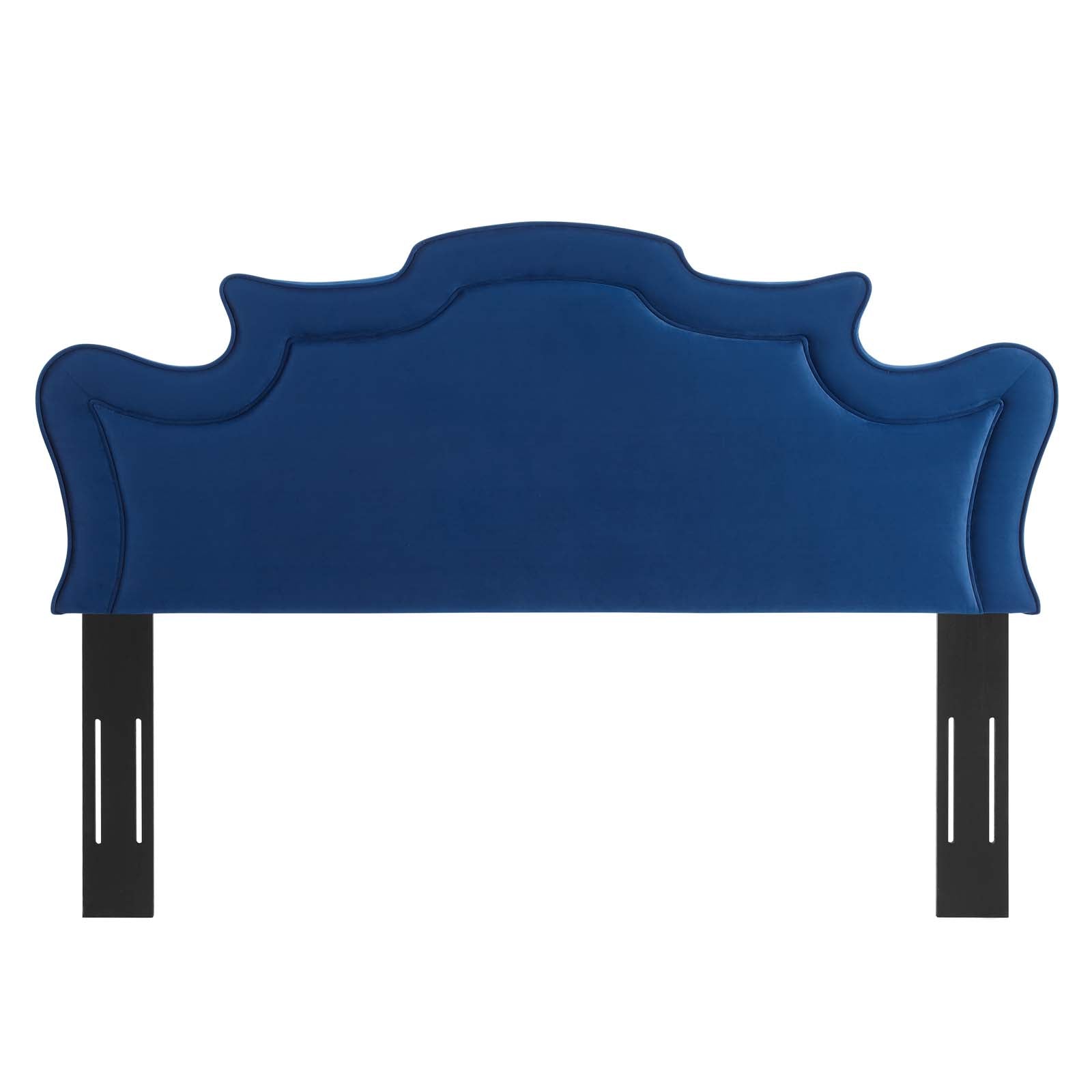 Modway Headboards - Evangeline Performance Velvet Twin Headboard Navy