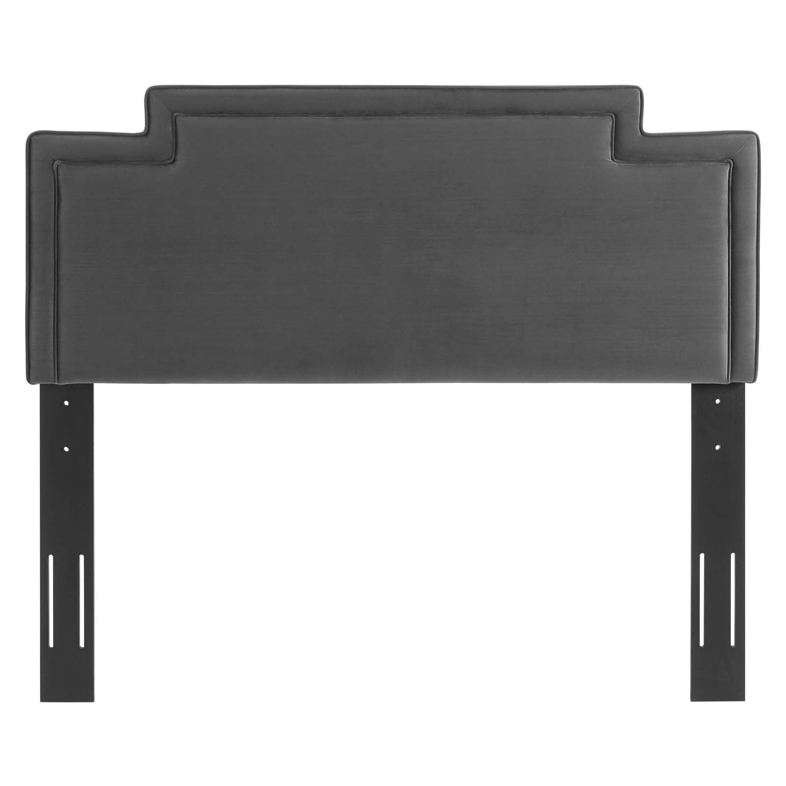 Modway Headboards - Transfix Performance Velvet Twin Headboard Charcoal