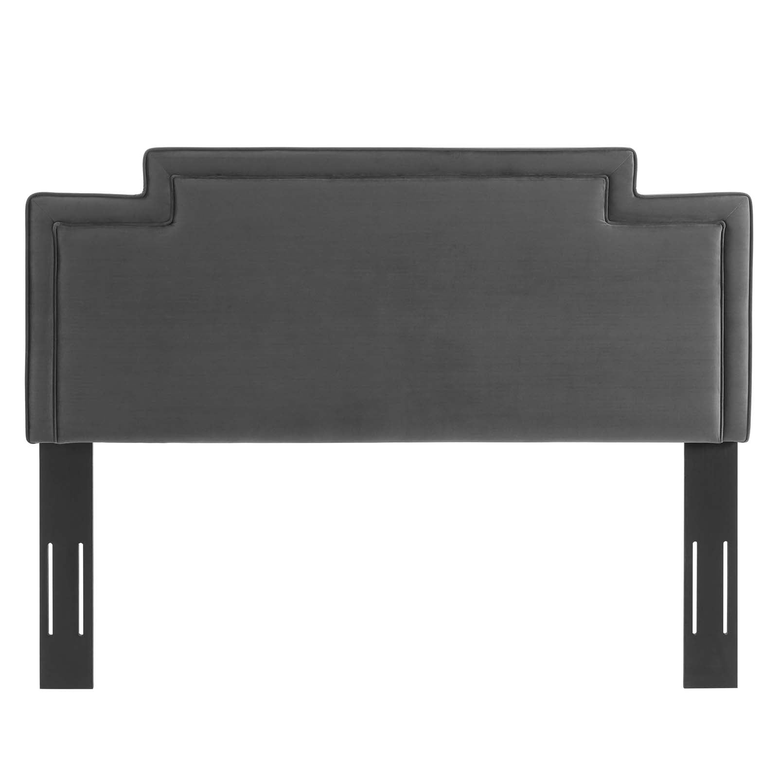 Modway Headboards - Transfix Performance Velvet Twin Headboard Charcoal