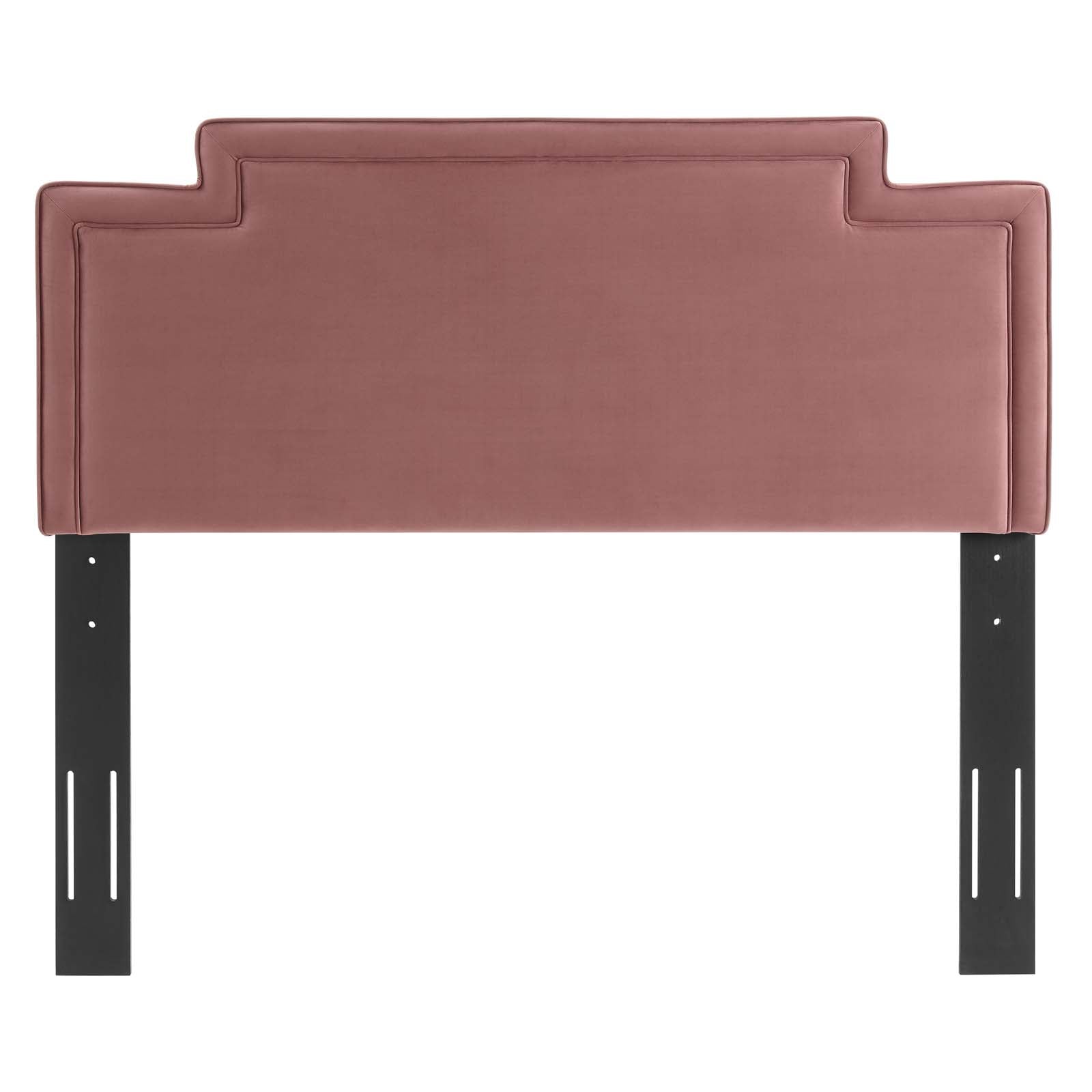 Modway Headboards - Transfix Performance Velvet King/California King Headboard Dusty Rose