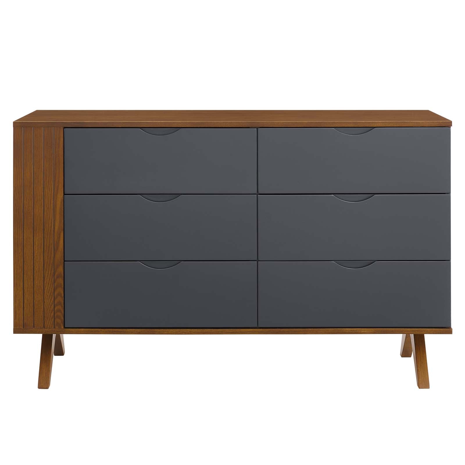 Modway Bedroom Sets - Dylan Dresser and Mirror Walnut