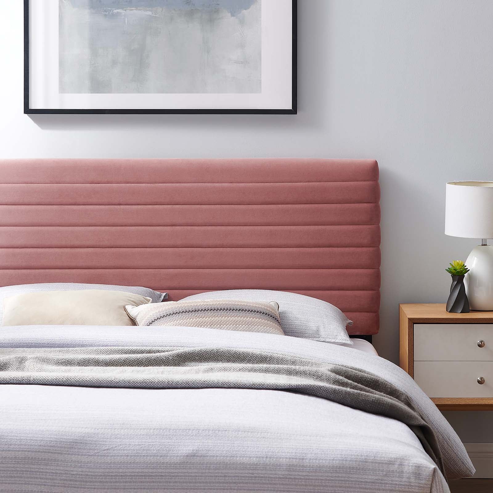 Modway Headboards - Tranquil Twin Headboard Dusty Rose