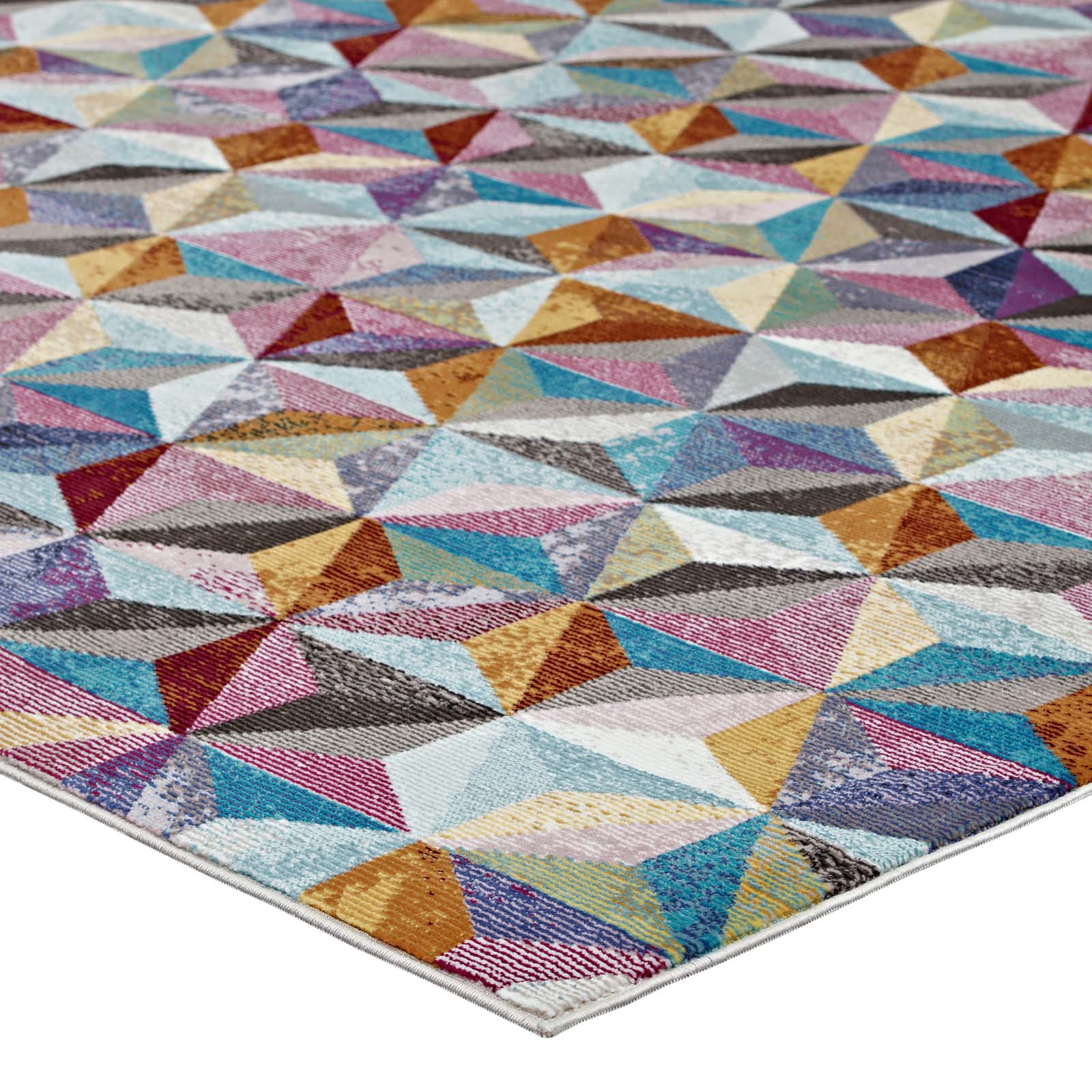 Modway Indoor Rugs - Arisa Geometric Hexagon Mosaic 4x6 Area Rug Multicolored