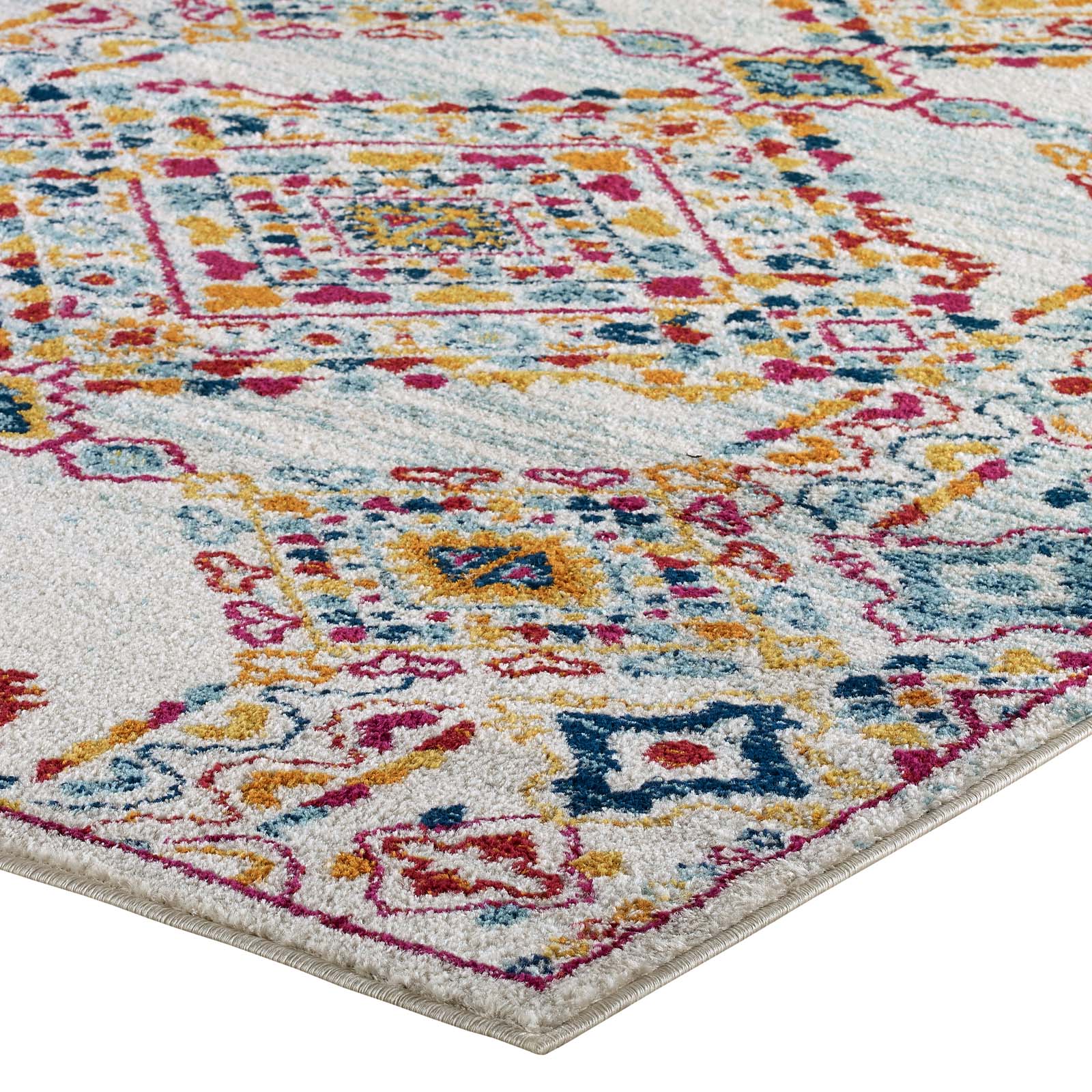 Modway Indoor Rugs - Entourage Khalida Lattice 8x10 Area Rug Multicolored