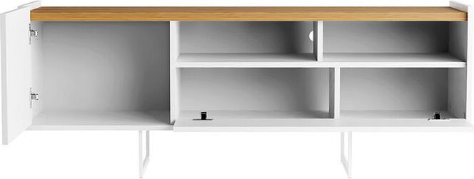 Manhattan Comfort TV & Media Units - Winston 53.14 TV Stand in White and Cinnamon