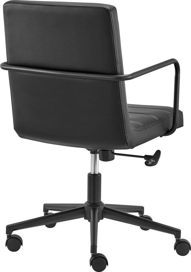 Euro Style Task Chairs - Leander Low Back Office Chair Black