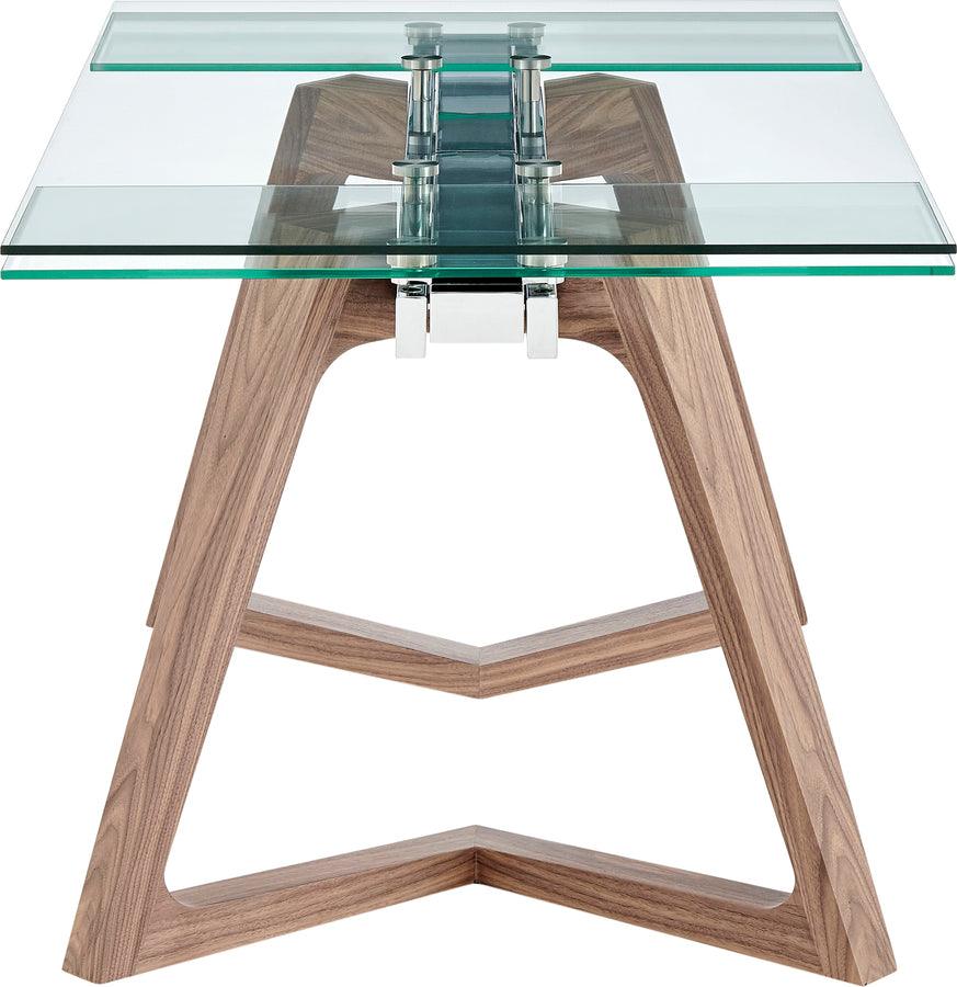 Euro Style Dining Tables - Donar 95" Extension Table Clear