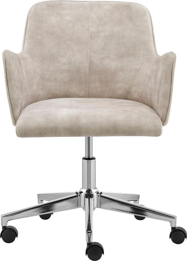 Euro Style Task Chairs - Sunny Pro Office Chair in Velvet Beige