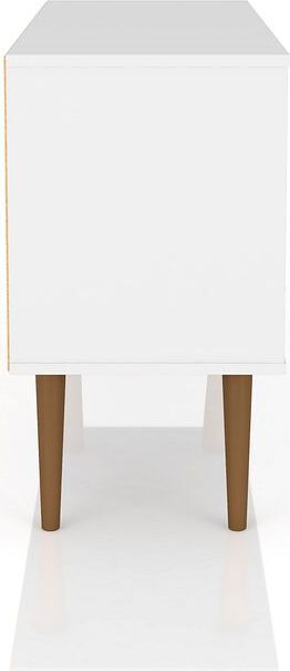 Manhattan Comfort TV & Media Units - Liberty 42.52" Mid-Century - Modern TV Stand with 2 Shelves & 1 Door in White