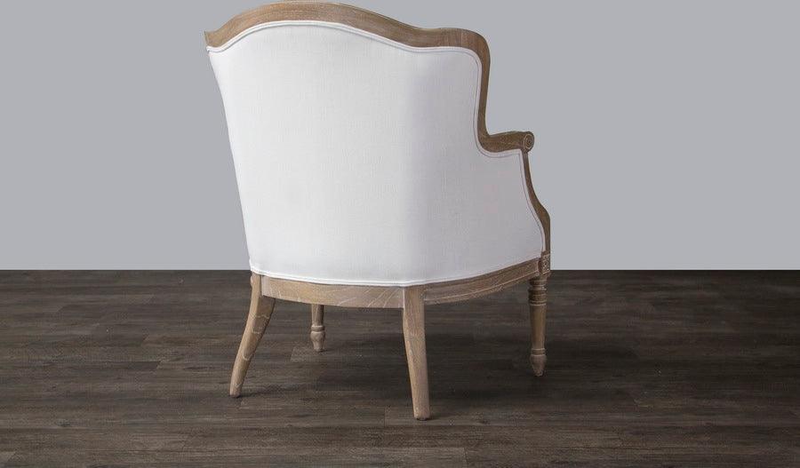 Shop Baxton Studio Charlemagne Traditional French Accent Chair Oak