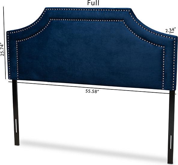 Wholesale Interiors Headboards - Avignon King Headboard Navy Blue