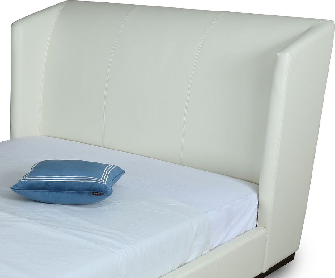 Manhattan Comfort Beds - Lenyx Cream Queen Bed