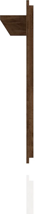 Manhattan Comfort TV & Media Units - Liberty Mid-Century Modern 62.99 TV Panel with Overhead Decor Shelf in Rustic Brown