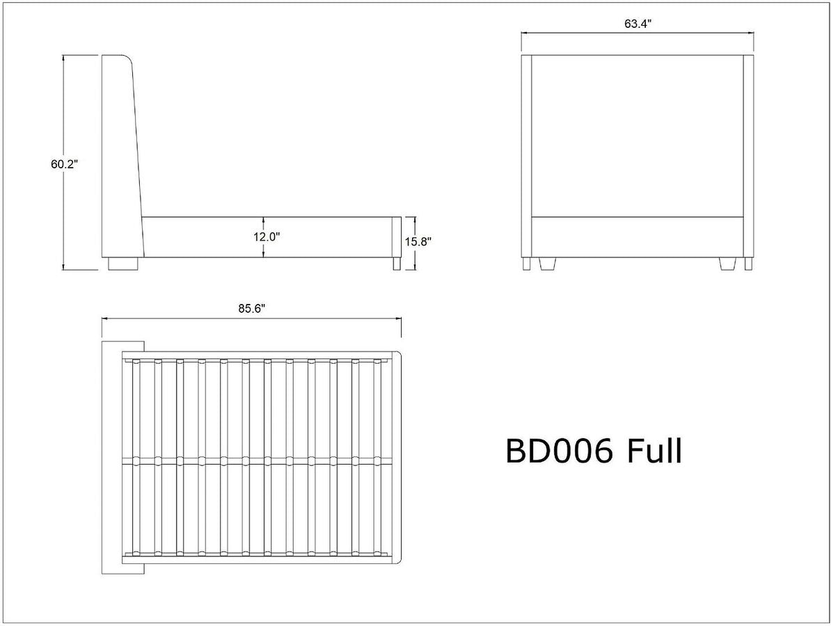 Manhattan Comfort Beds - Parlay Portobello Full Bed