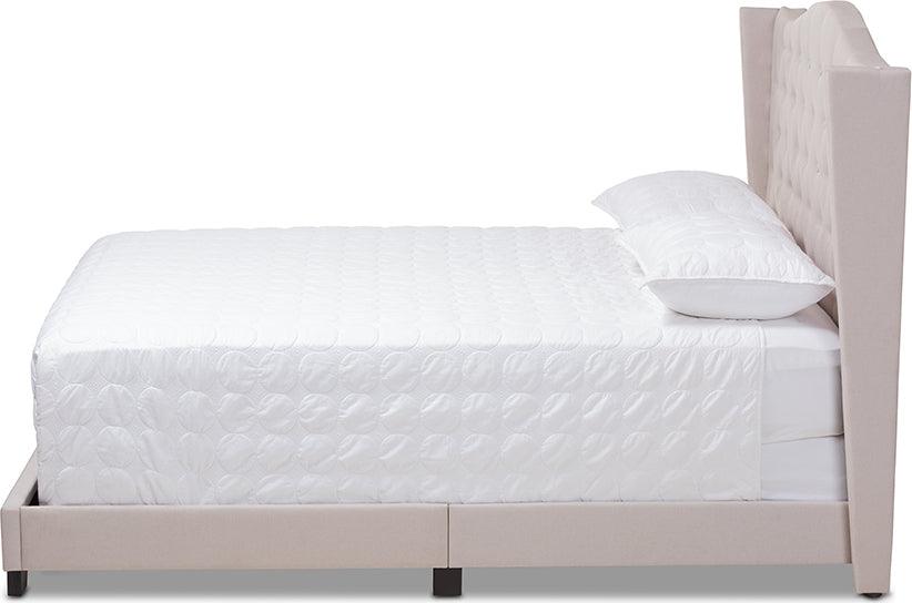 Wholesale Interiors Beds - Alesha Queen Bed Beige