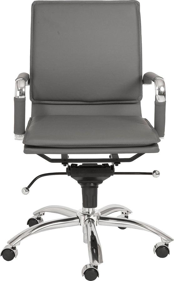 Euro Style Task Chairs - Gunar Pro Low Back Office Chair Gray