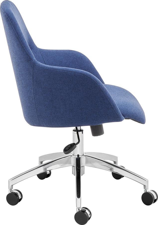 Euro Style Task Chairs - Minna Office Chair Blue