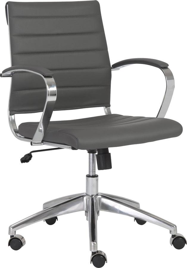 Euro Style Task Chairs - Axel Low Back Office Chair in Gray