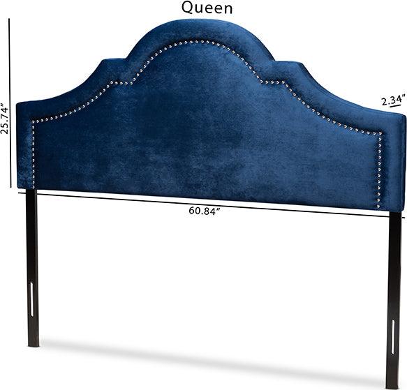 Wholesale Interiors Headboards - Rita Queen Headboard Navy Blue