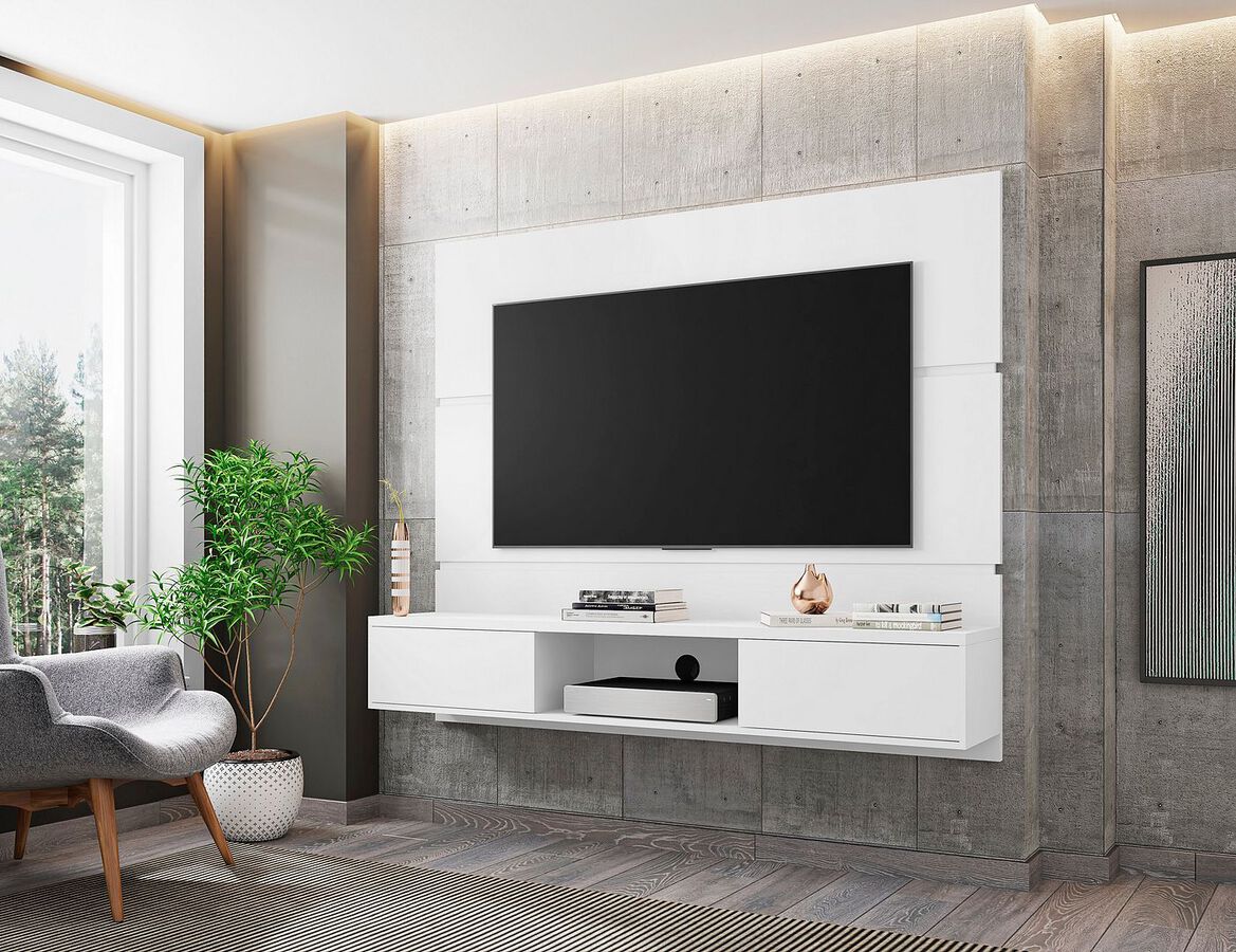 Manhattan Comfort TV & Media Units - Vernon 62.99 Floating Wall Entertainment Center in White