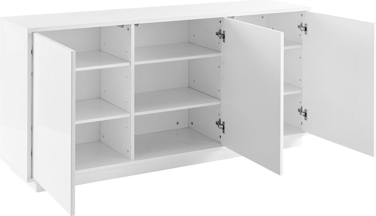 Euro Style Buffets & Sideboards - Tresero Sideboard in High Gloss White