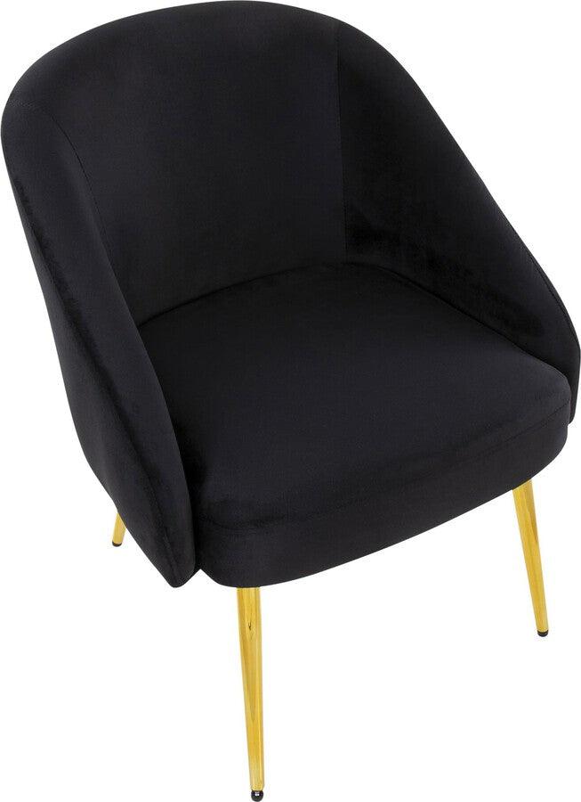 Black velvet tub chair hot sale