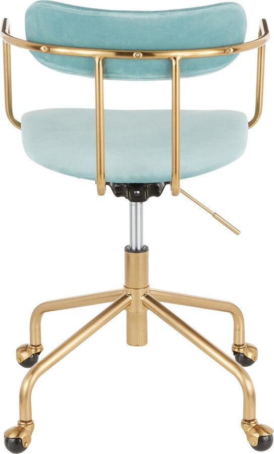 Brass discount task chair