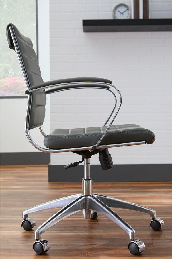 Euro Style Task Chairs - Axel Low Back Office Chair in Gray