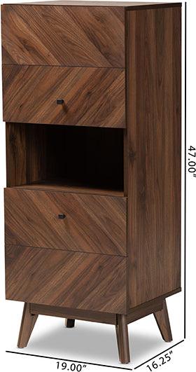 Wholesale Interiors Buffets & Cabinets - Hartman Walnut Brown Finished Wood Storage Cabinet