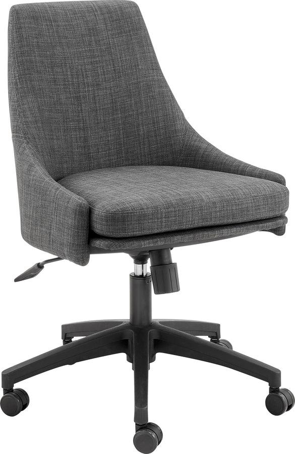 Euro Style Task Chairs - Signa Office Chair in Charcoal Fabric with Black Base